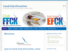Tablet Screenshot of kayakavranches.fr